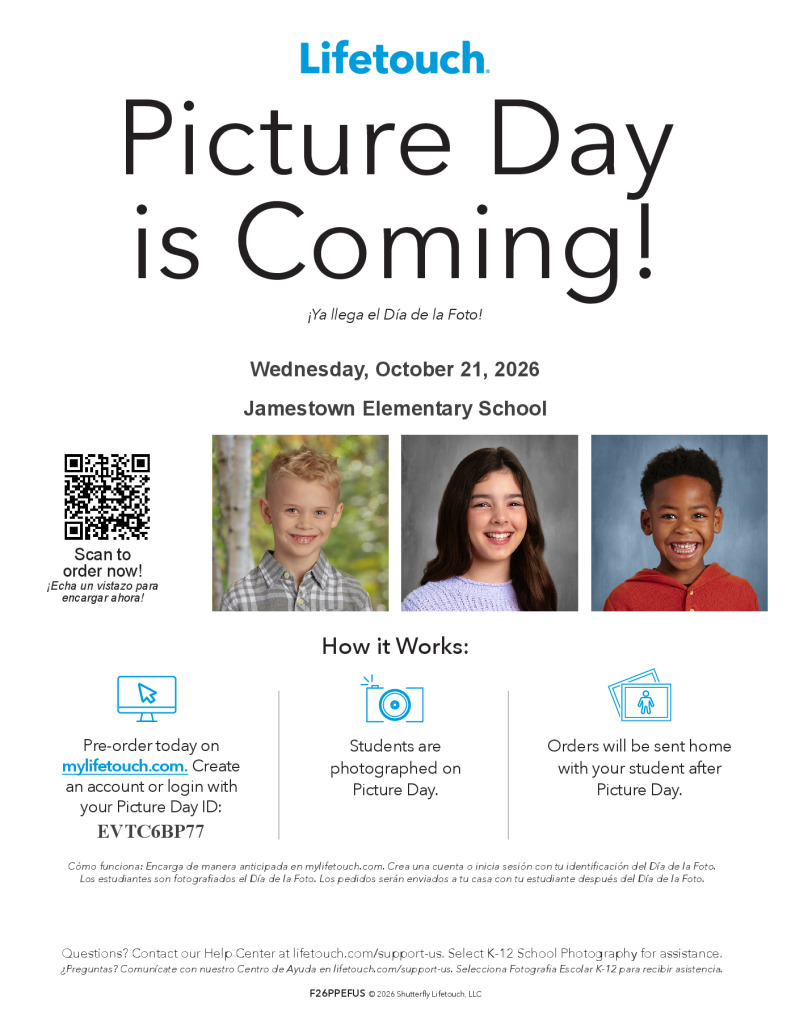 thumbnail of Jamestown 2026 Picture Day Email Flyer